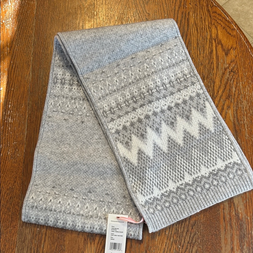 Vineyard Vines Light Gray Heather Scarf